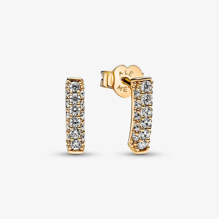 Stud Earrings Women Pandora Online Timeless Pav Singlerow Bar Stud Earrings