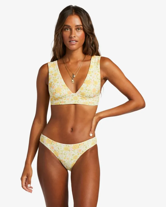 Sun Worshipper Tanlines Plunge Bikini Top Multi Women Billabong Bikinis