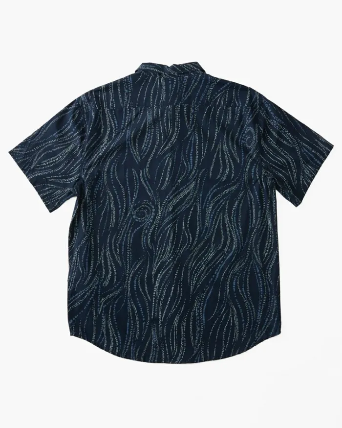 Sundays Mini Short Sleeve Shirt Dark Blue Men Billabong Shirts