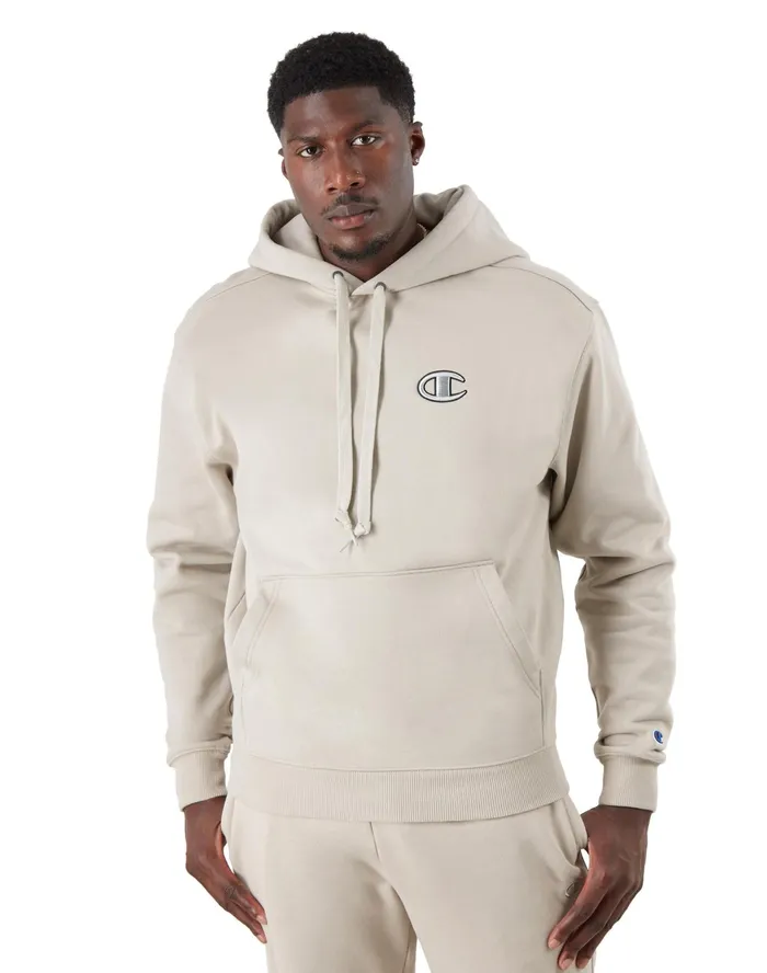 Super Fleece Cone Hoodie Arctic Cold Beige Men Champion Hoodies and Sweatshirts