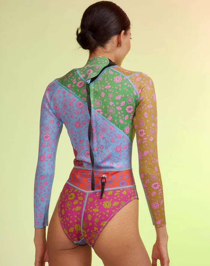 Surf and Swim Women Cynthia Rowley Patchwork Wetsuit