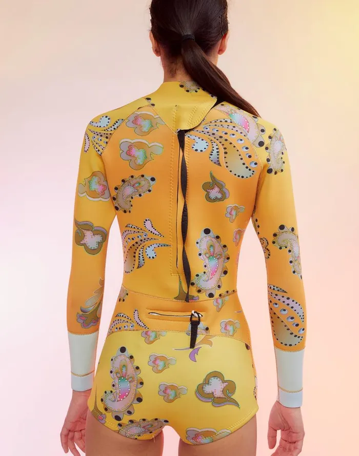 Surf and Swim Women Cynthia Rowley Sunrise Paisley Wetsuit