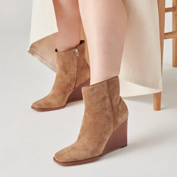 Susann Booties Chestnut Suede Women Dolce Vita Boots and Booties