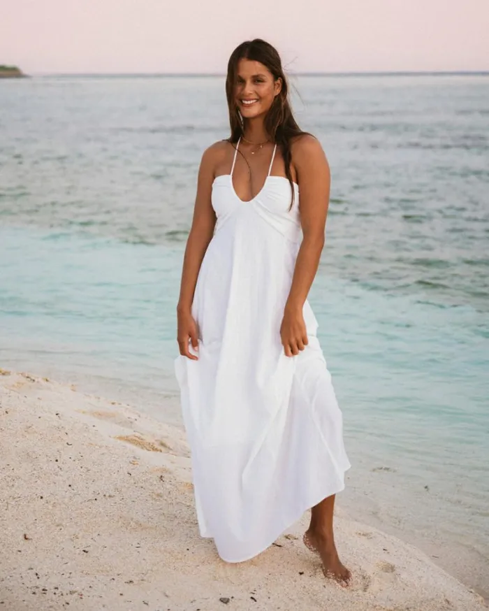 Sway Away Dress Salt Crystal Women Billabong Maxi Dresses