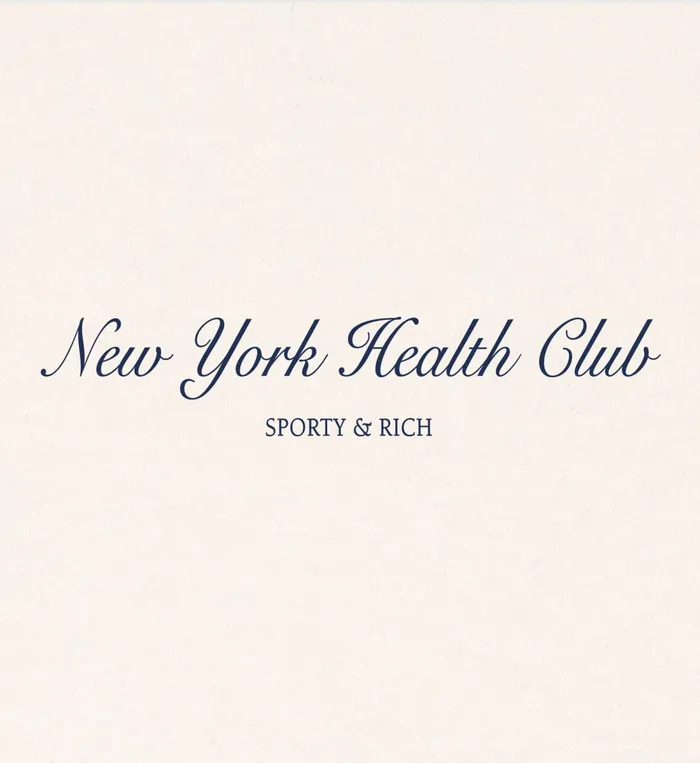 Sweatpants Women Sporty and Rich NY Health Club Sweatpant 8211 CreamNavy