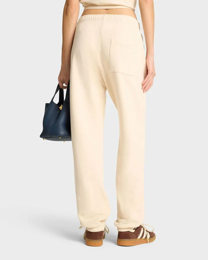 Sweatpants Women Sporty and Rich NY Health Club Sweatpant 8211 CreamNavy
