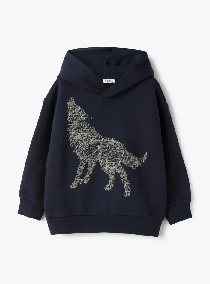 Sweatshirts Boy 216 Il Gufo Cotton Hoodie