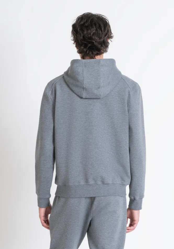 Sweatshirts Men Antony Morato Regular Fit Sweatshirt In Grey Scuba Fabric With Logo Medium Gray Melange
