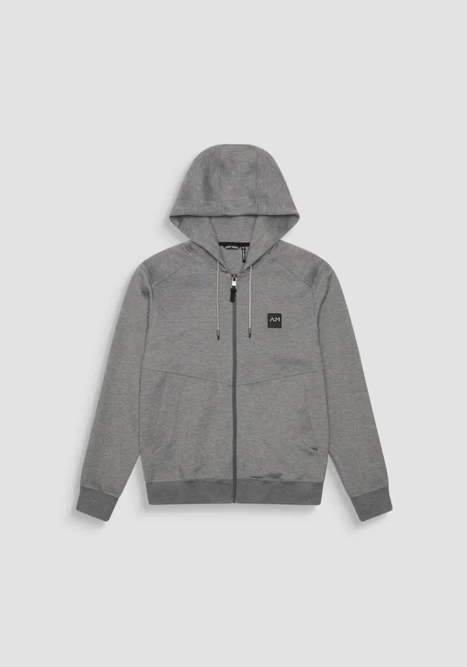 Sweatshirts Men Antony Morato Regular Fit Sweatshirt In Grey Scuba Fabric With Logo Medium Gray Melange