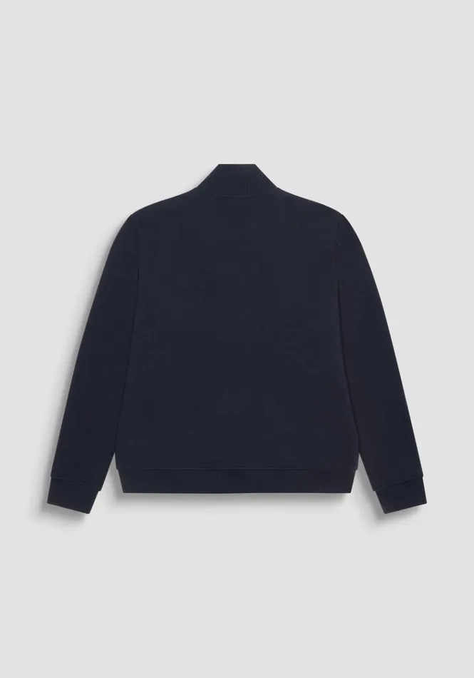 Sweatshirts Men Antony Morato Sweatshirt Regular Fit In Sustainable Cotton Blend Fabric With Stripe Blue Ink
