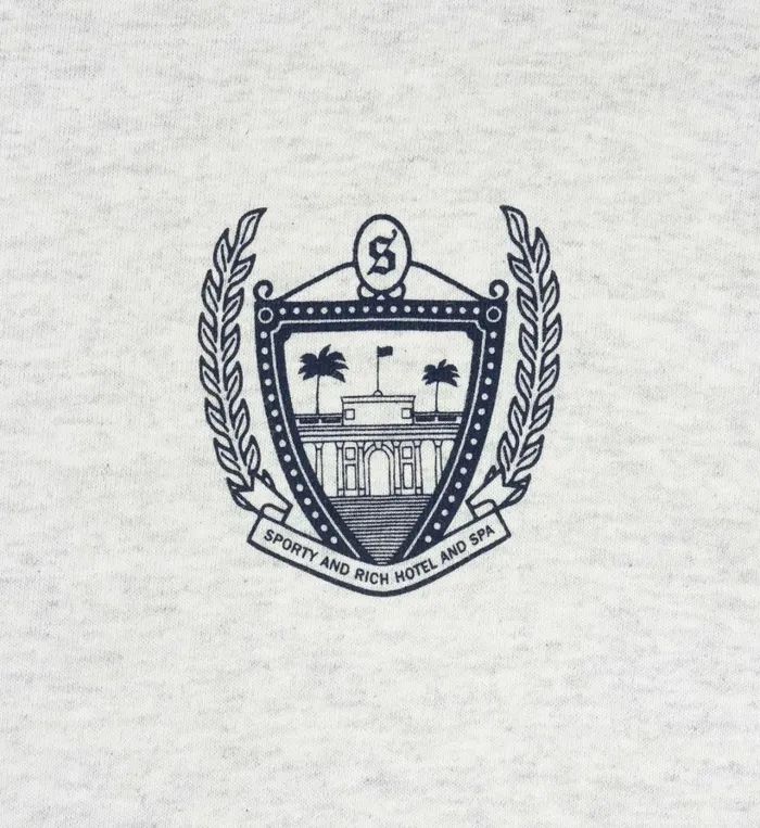 Sweatshirts Men Sporty and Rich Beverly Hills Crewneck 8211 Heather Gray