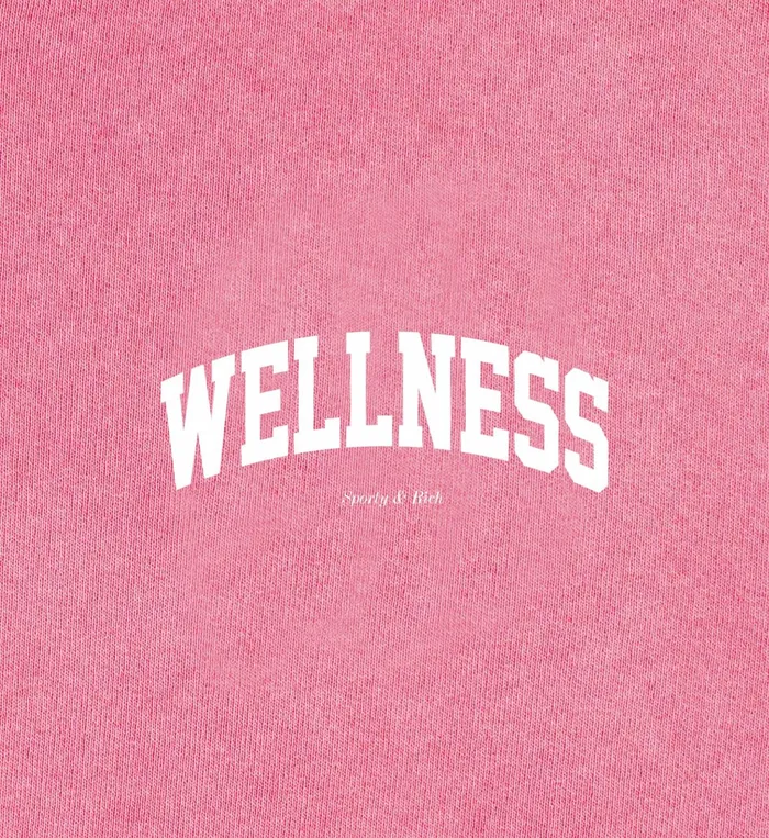 Sweatshirts Women Sporty and Rich Wellness Ivy Cropped Hoodie 8211 CandyWhite