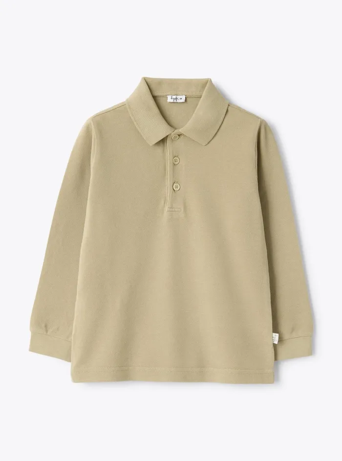 Tshirt And Polo Shirts Boy 216 Il Gufo Longsleeve Piqu Polo Shirt