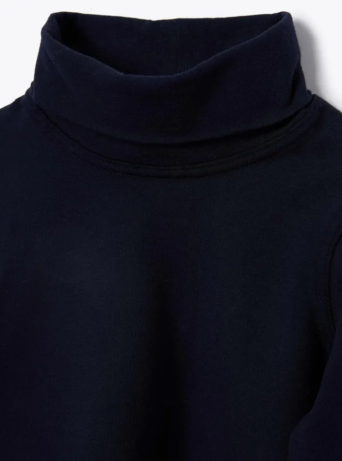Tshirt And Polo Shirts Boy 216 Il Gufo Navy Jersey Turtleneck Top