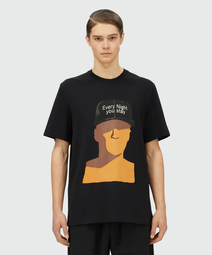 TShirt With 034Every Night You Stay034 Print Men MSGM Tshirts