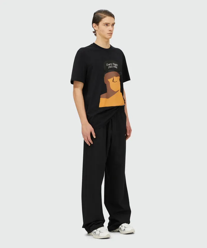 TShirt With 034Every Night You Stay034 Print Men MSGM Tshirts