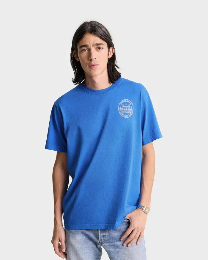 TShirts and Tops Women Sporty and Rich Vendome Resort TShirt 8211 Paris BlueWhite