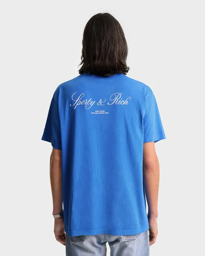 TShirts and Tops Women Sporty and Rich Vendome Resort TShirt 8211 Paris BlueWhite