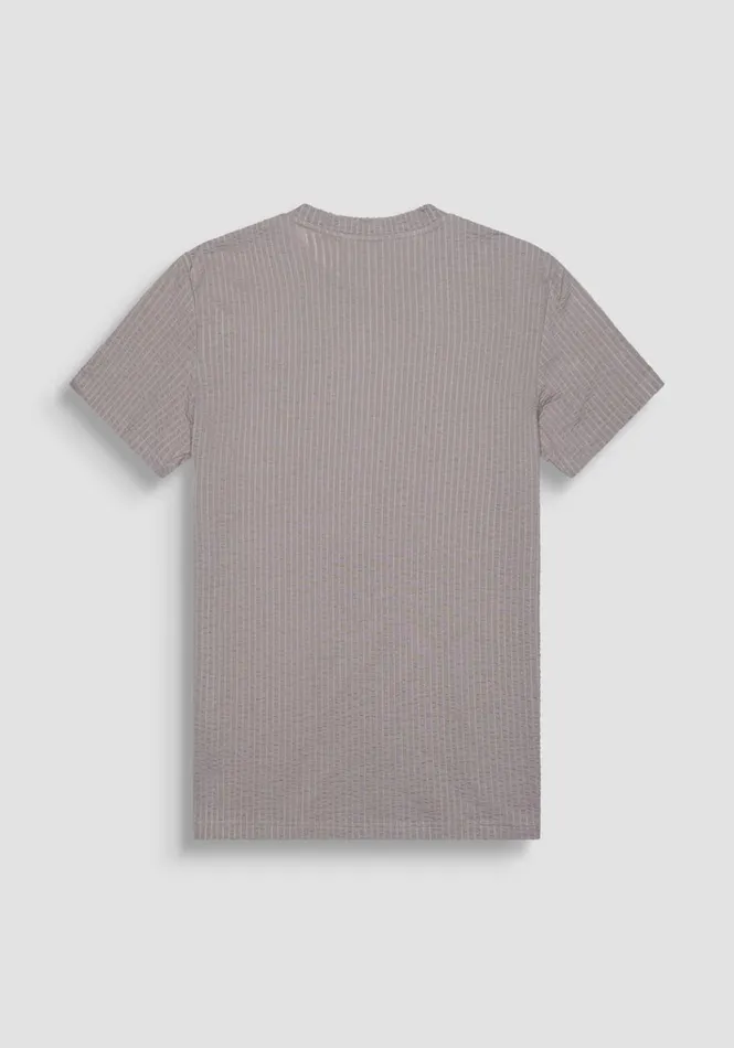 TShirts And Polo Men Antony Morato Regular Fit TShirt In Cotton Fabric With Puffed Logo Clay