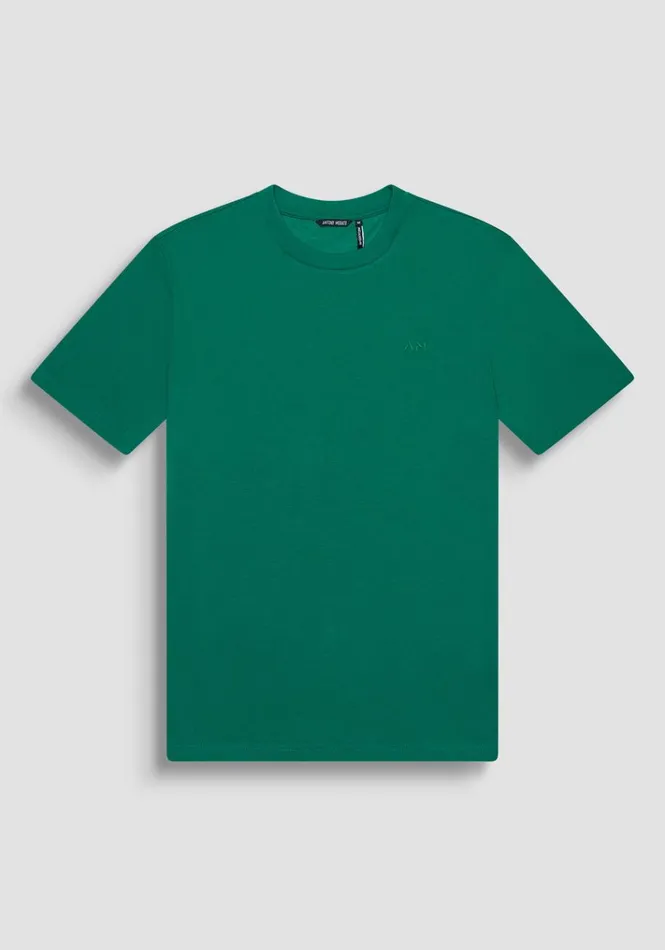 TShirts And Polo Men Antony Morato Relaxed Fit TShirt In Structured Jersey Cotton Flag Green