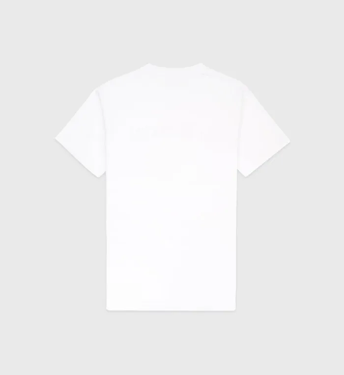 TShirts Men Sporty and Rich HandW Crest TShirt 8211 WhiteAlpine