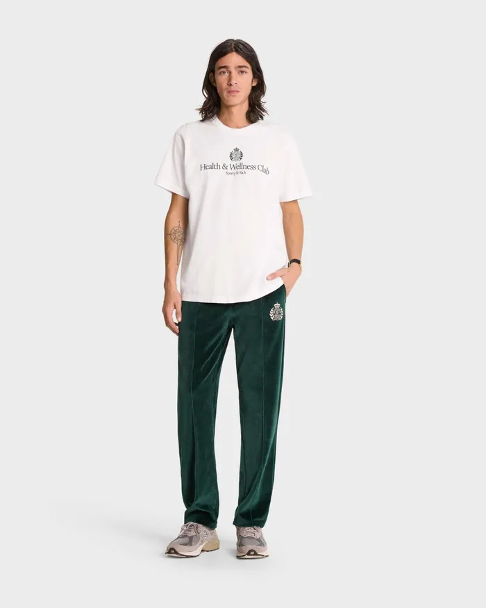 TShirts Men Sporty and Rich HandW Crest TShirt 8211 WhiteAlpine