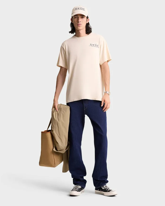 TShirts Men Sporty and Rich NY 94 TShirt 8211 CreamNavy