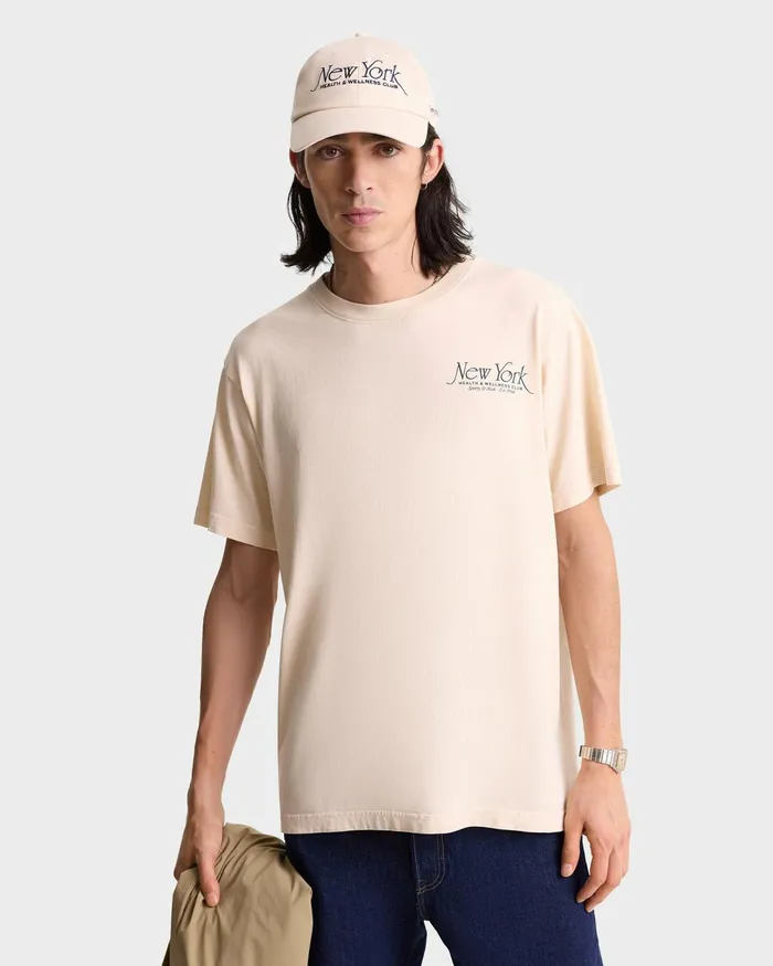 TShirts Men Sporty and Rich NY 94 TShirt 8211 CreamNavy