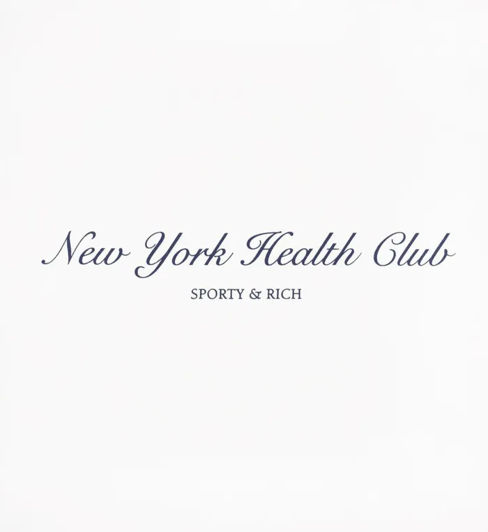 TShirts Men Sporty and Rich NY Health Club TShirt 8211 WhiteNavy