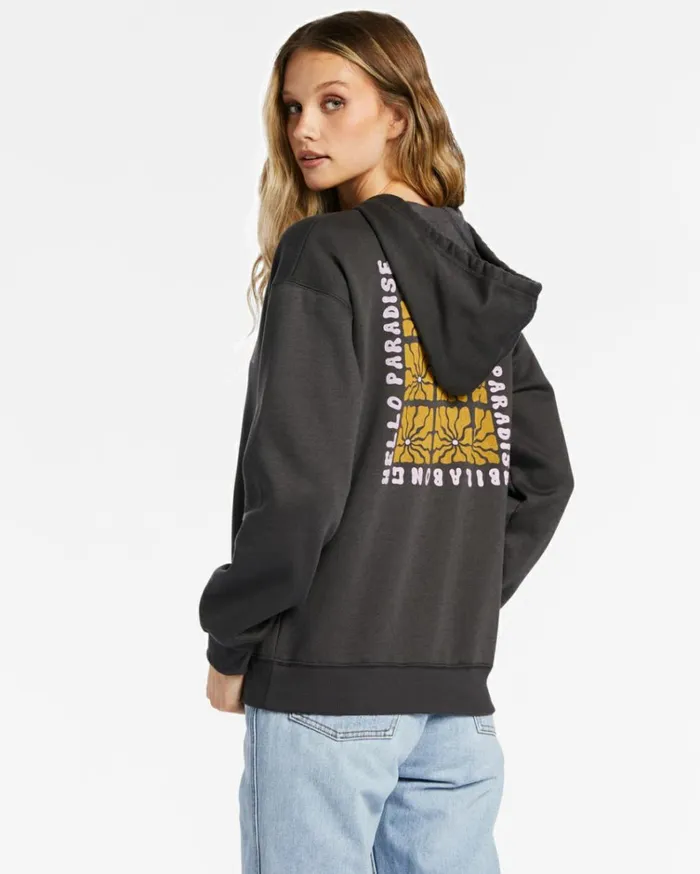 Take Me To Paradise Sweatshirt Off Black Women Billabong Sweatshirts and Fleece
