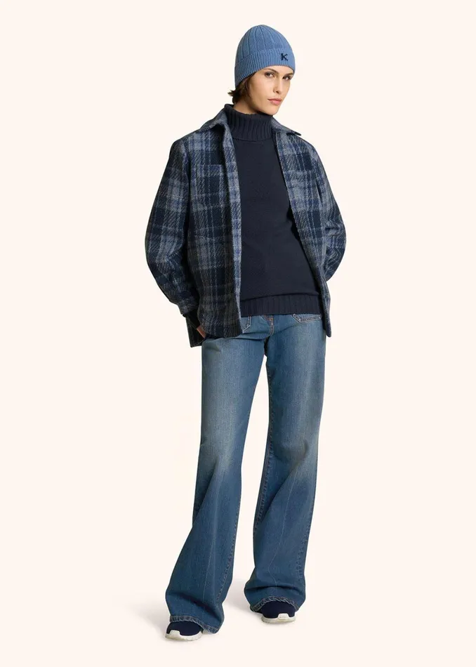 TARTAN CASHMERE OVERSHIRT Women Kiton Blouses And Shirts TARTAN CASHMERE OVERSHIRT Women Kiton Blouses And Shirts