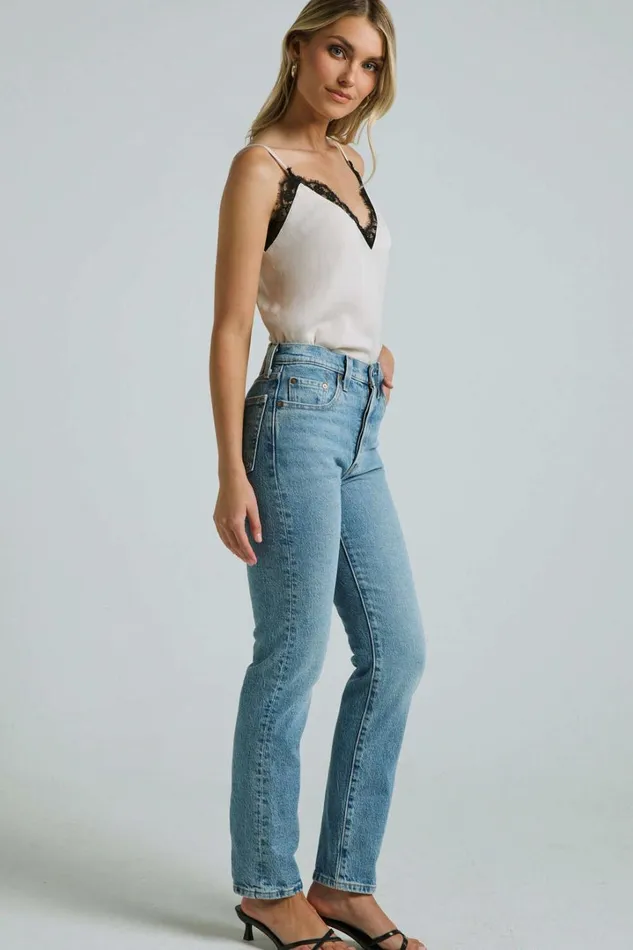 Tatito Top 8211 Lace Detail Cami Top In Cream Women Showpo Tops