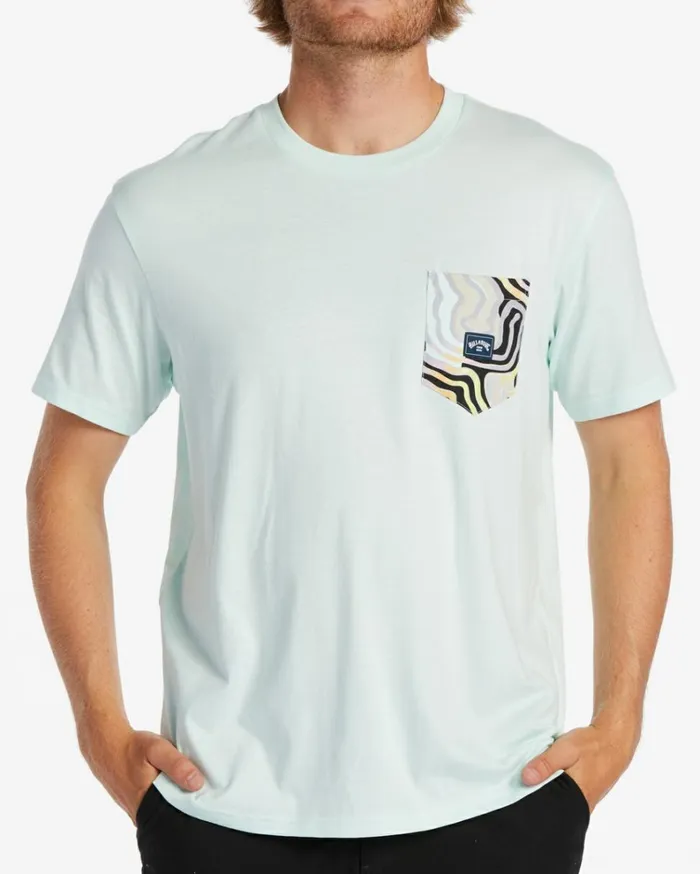 Team Pocket TShirt Seaglass Men Billabong TShirts