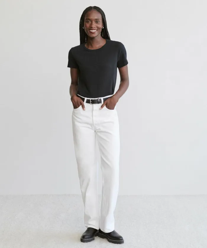 Tees and Tanks Women Jenni Kayne Cotton Slim Tee Black
