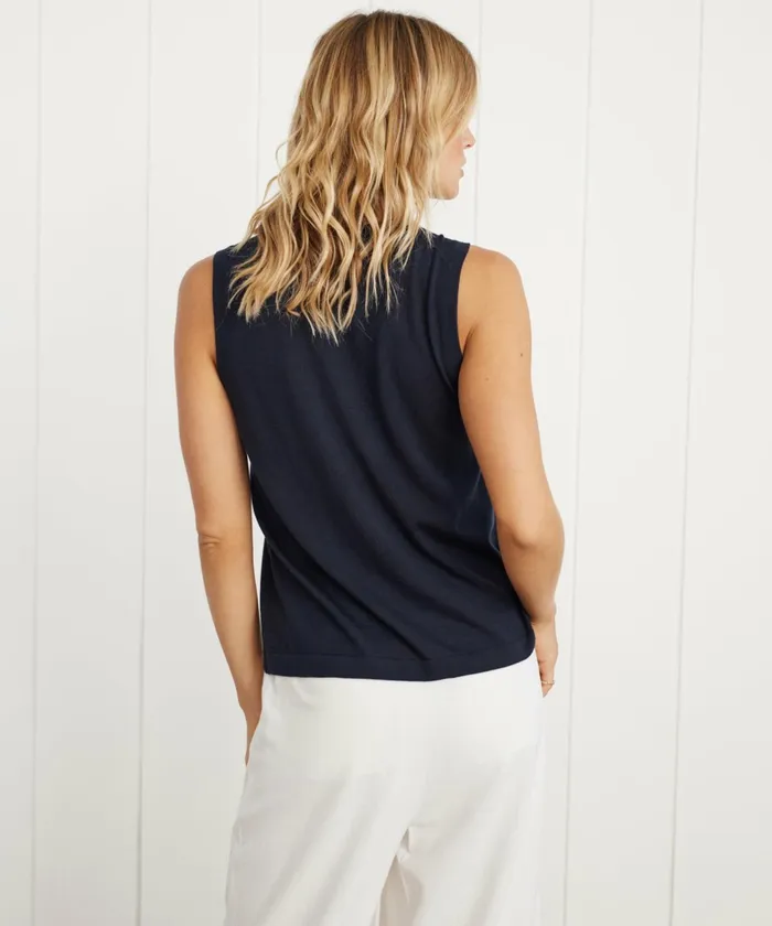 Tees and Tanks Women Jenni Kayne Merino Tank Navy