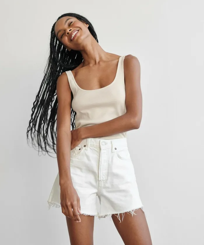 Tees and Tanks Women Jenni Kayne Rib Tank Cream