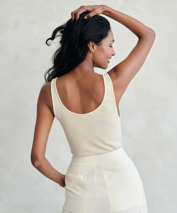 Tees and Tanks Women Jenni Kayne Rib Tank Cream