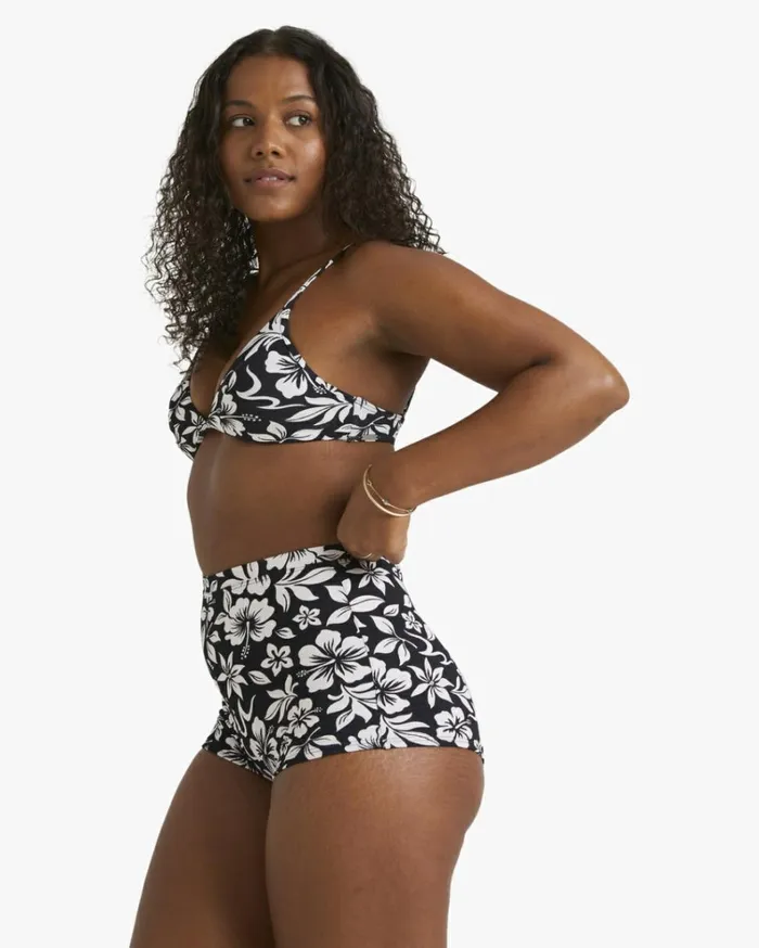 Toko Charlie Trilette Bikini Top Black Women Billabong Bikinis
