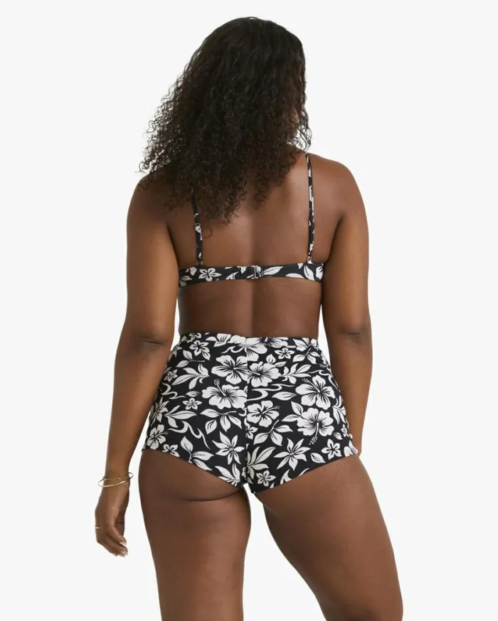 Toko Charlie Trilette Bikini Top Black Women Billabong Bikinis