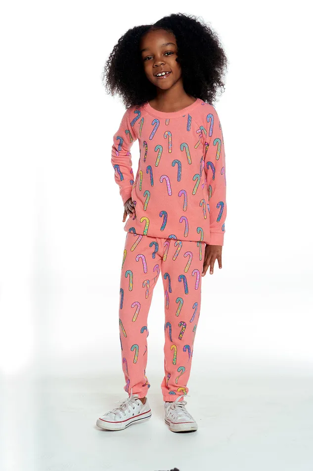Tops Chaser Brand Girls Neon Candy Canes Tops Chaser Brand Girls Neon Candy Canes