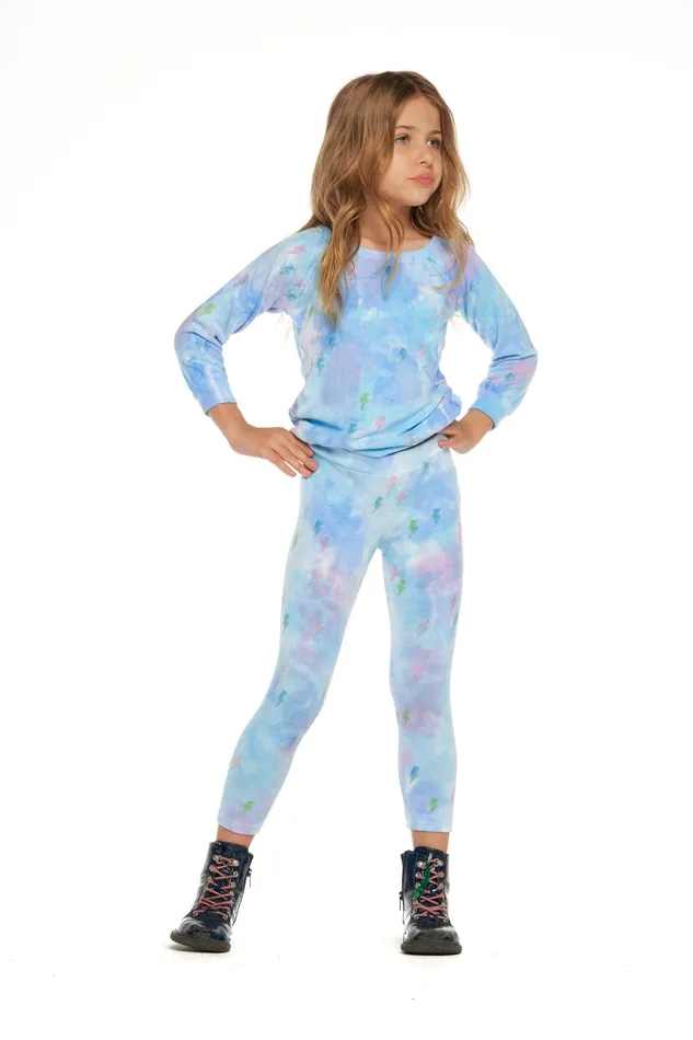 Tops Chaser Brand Girls Tie Dye Bolts