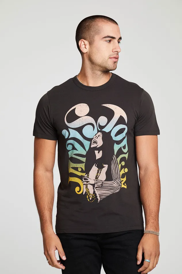 Tops Chaser Brand Mens Janis Joplin Retro Poster