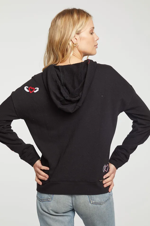 Tops Chaser Brand Womens Love Hoodie