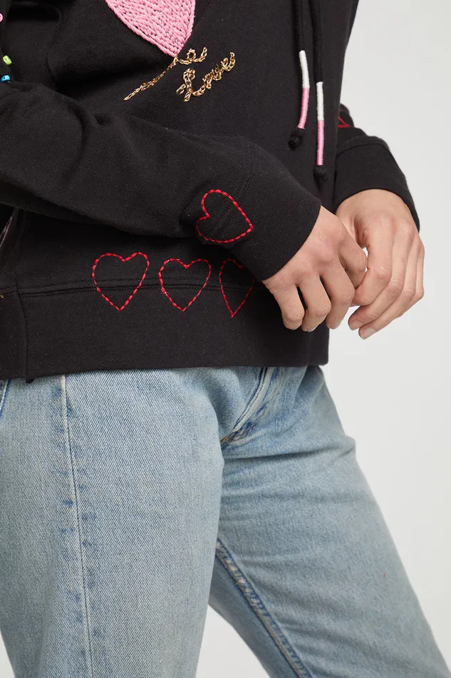 Tops Chaser Brand Womens Love Hoodie