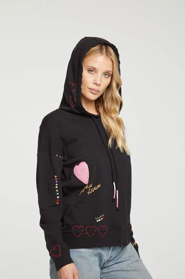 Tops Chaser Brand Womens Love Hoodie