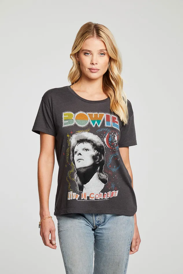Tops David Bowie Live In Concert Chaser Brand Womens
