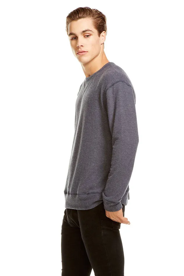 Tops VINTAGE KNIT SLEEPWEAR LS CREW NECK PULLOVER 8211 Chaser Brand Mens