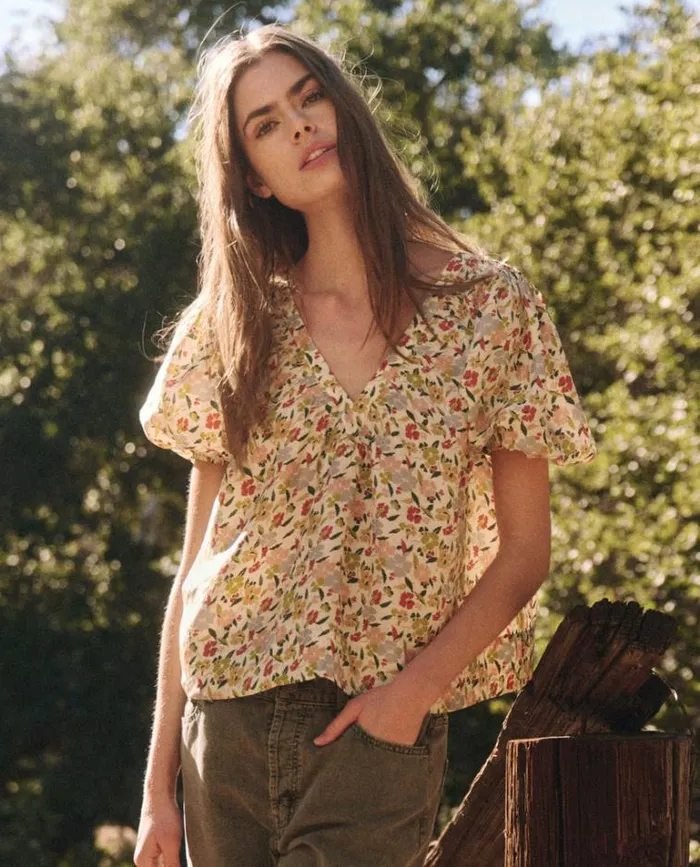 Tops Women039s The Great The Bungalow Top Floating Petals Floral