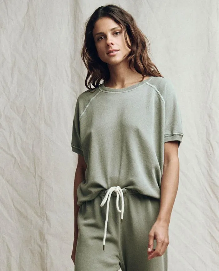 Tops Women039s The Great The Short Sleeve Sweatshirt Sweetgrass