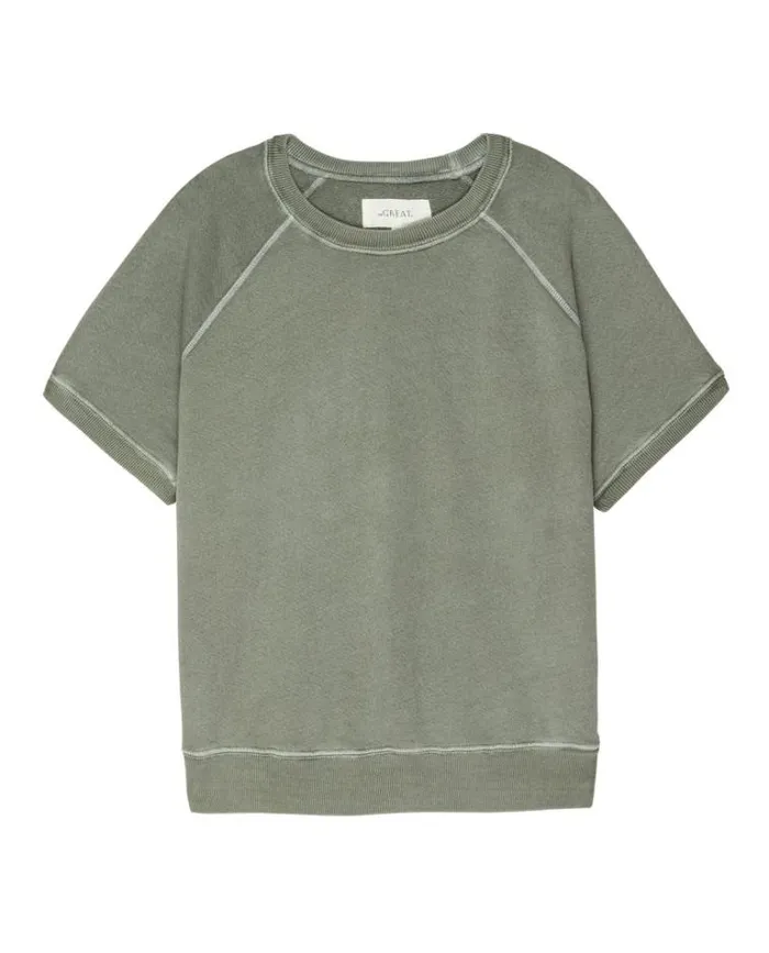 Tops Women039s The Great The Short Sleeve Sweatshirt Sweetgrass